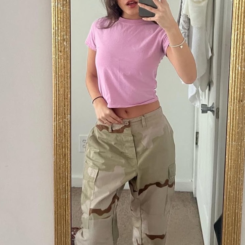 Brandy Melville Pink Short Sleeve Cotton T-Shirt